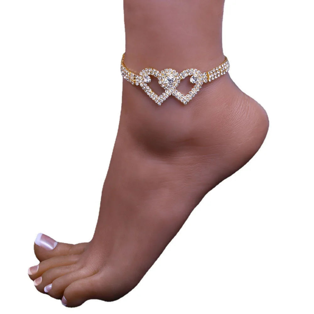 Luxury Rhinestone Chain Anklet for Women