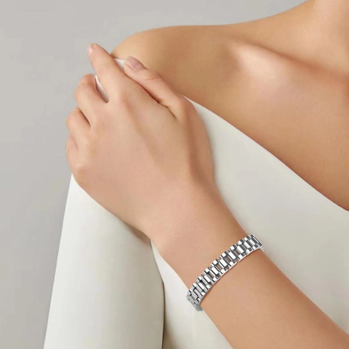 “Vnox Stainless Steel Link Bracelety