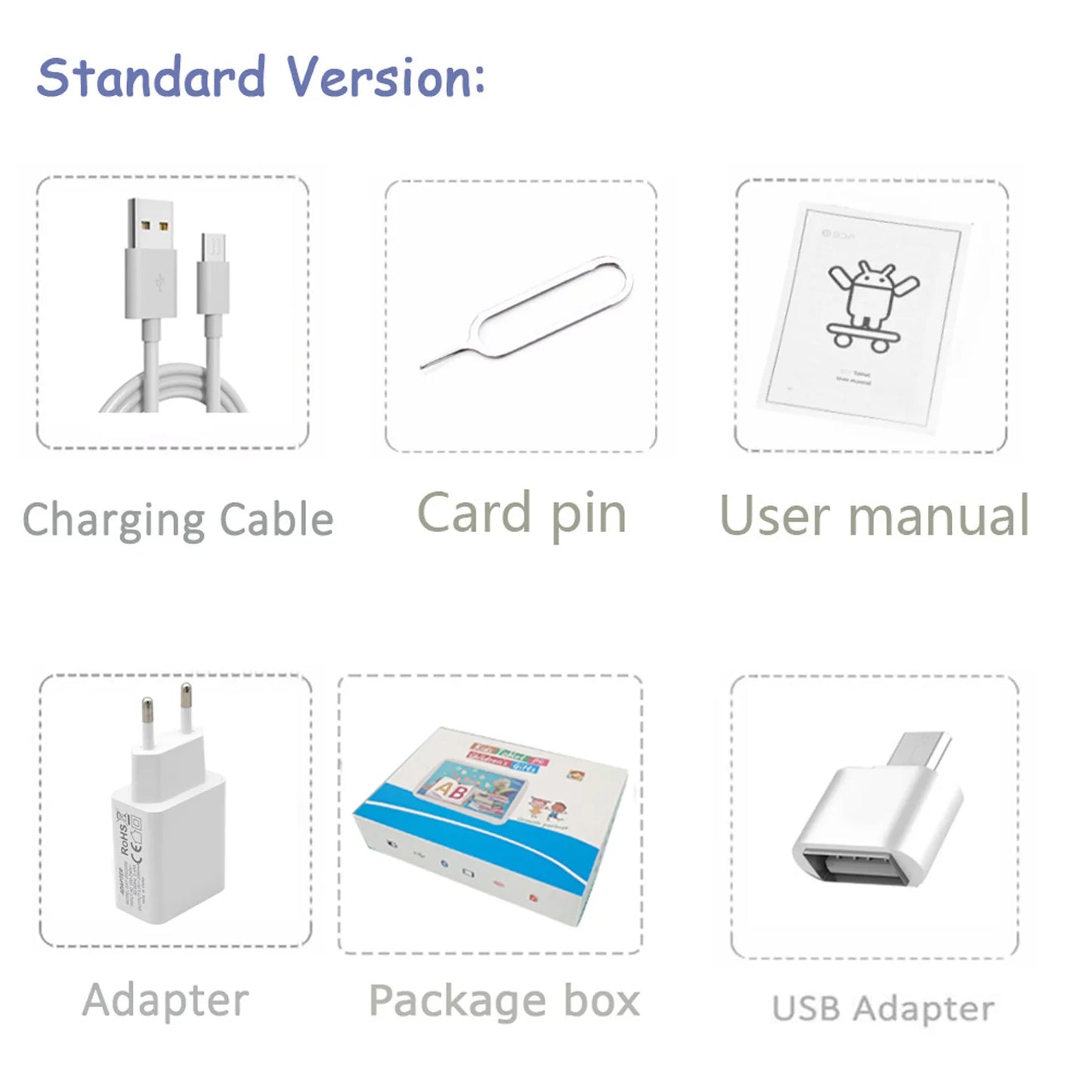 Kids Cartoon Tablet – 7" Learning & Fun