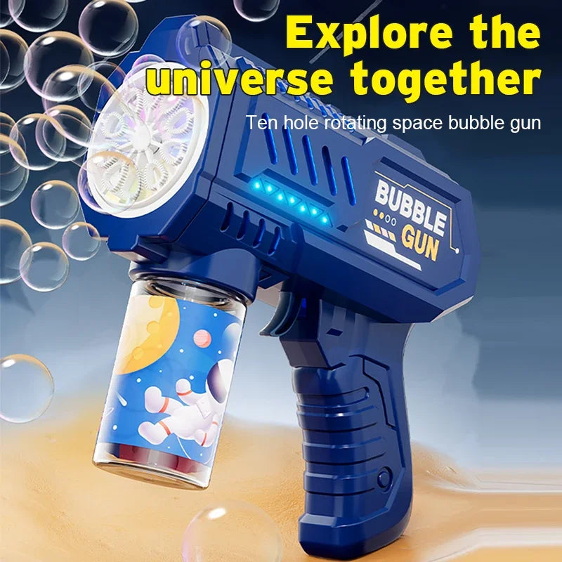 Automatic Bubble Gun – Rocket Bubble Machine for Kids