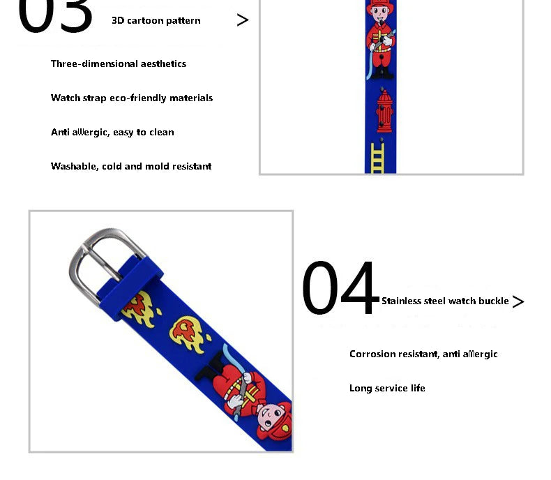 UTHAI Kids Sports LED Digital Watch Waterproof