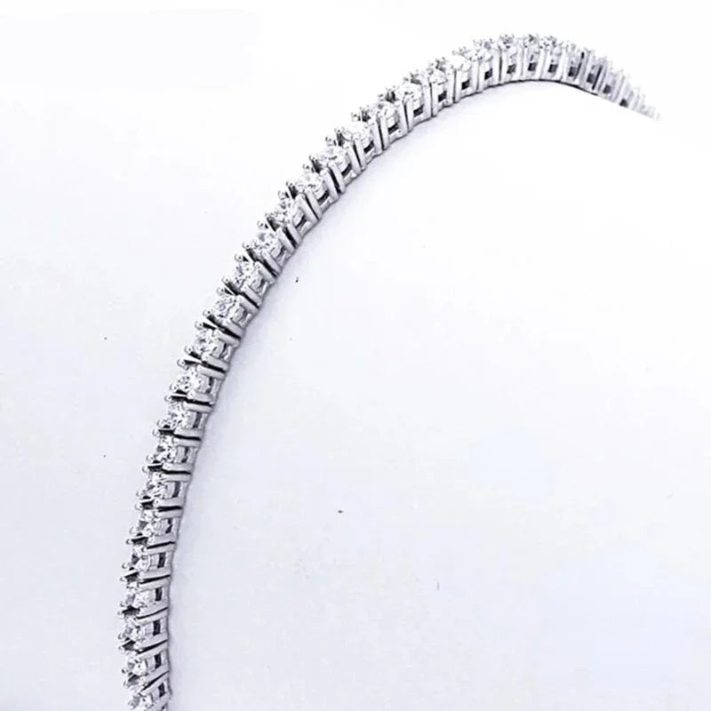 “925 Sterling Silver Tennis Bracelet 2mm Zirconia”