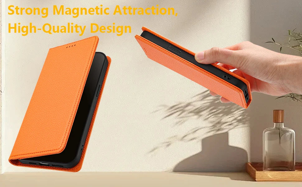 Flip Leather Wallet Cover – iPhone