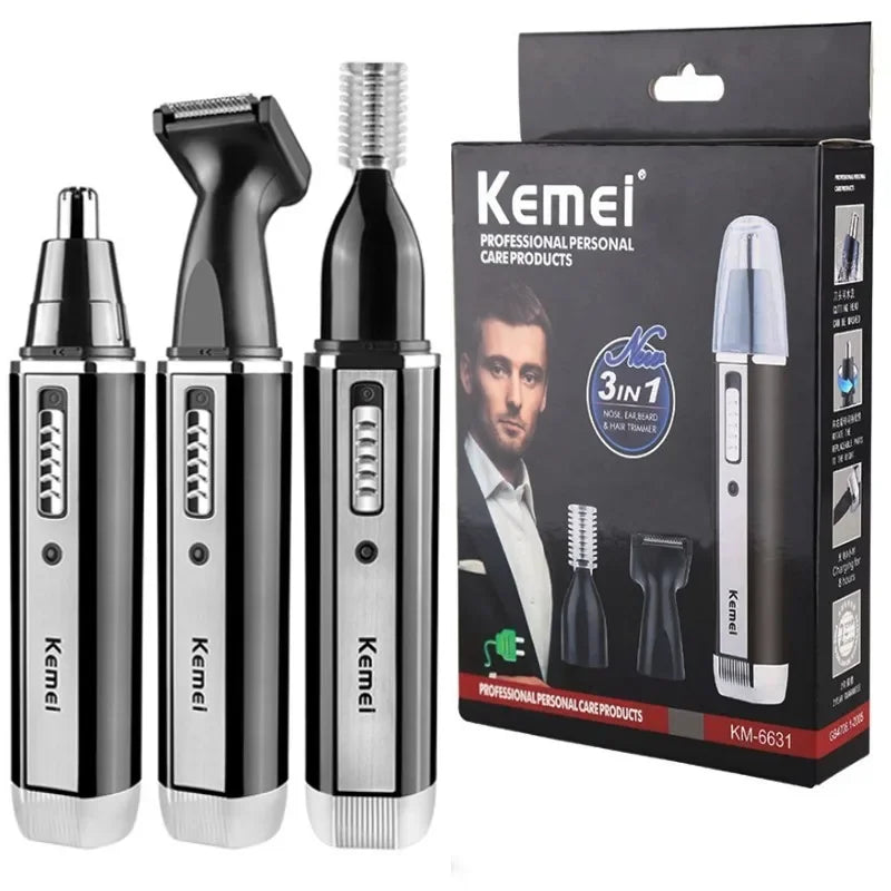 Kemei KM-6630 4-in-1 Trimmer – Hair, Beard & Nose Groomer