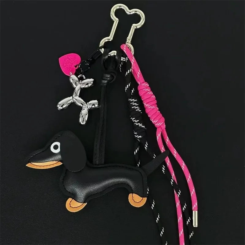 LeLeather Dachshund Keychain