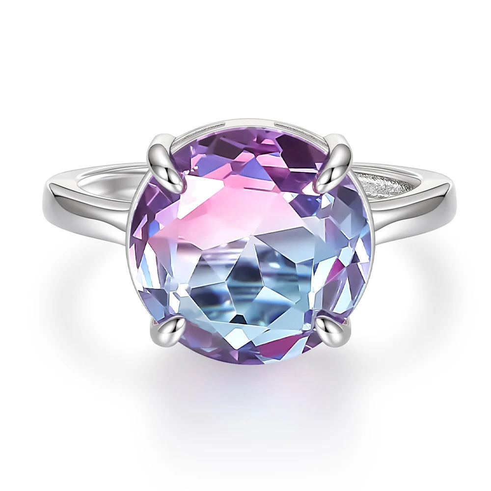 Monkton Lavender Glass Y2K Bridal Ring 12MM