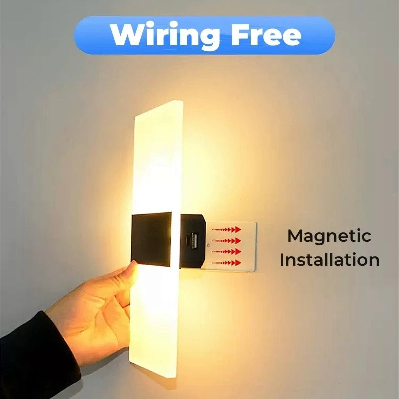 Touch LED Wall Night Light – USB Rechargeable & Wireless