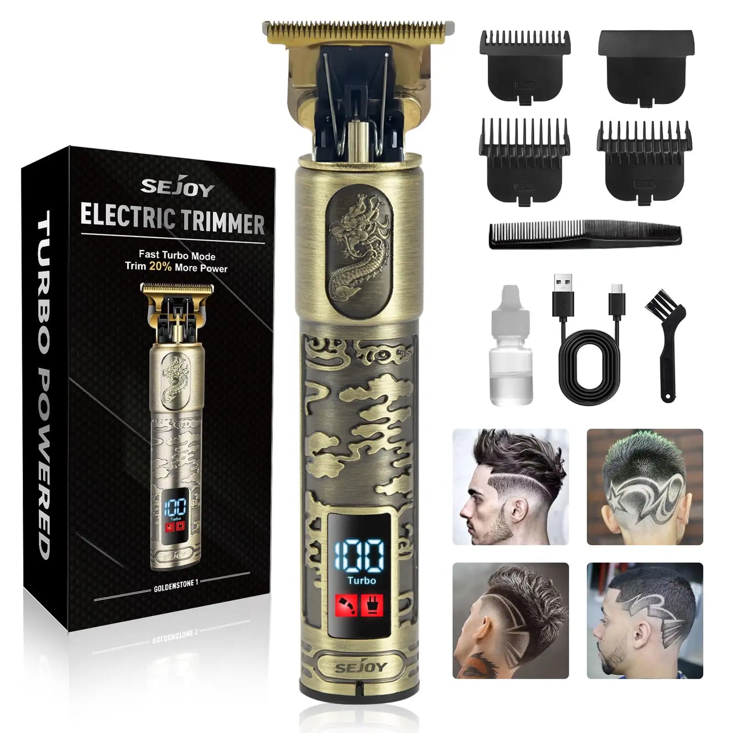 Sejoy Electric Hair Clipper – Rechargeable Trimmer for Men
