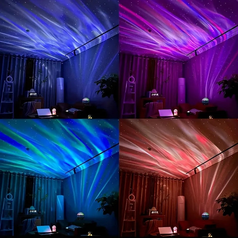 Galaxy Aurora LED Light – USB Projector for Bedroom & Party Decor