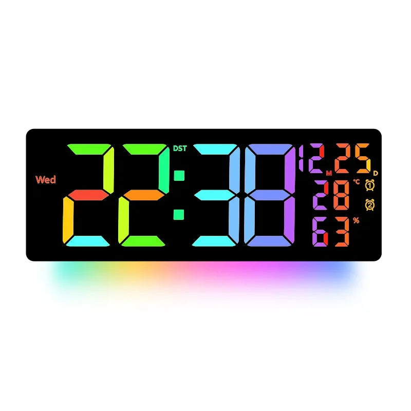 Color-Changing LED Wall Clock – Dynamic Room Decor