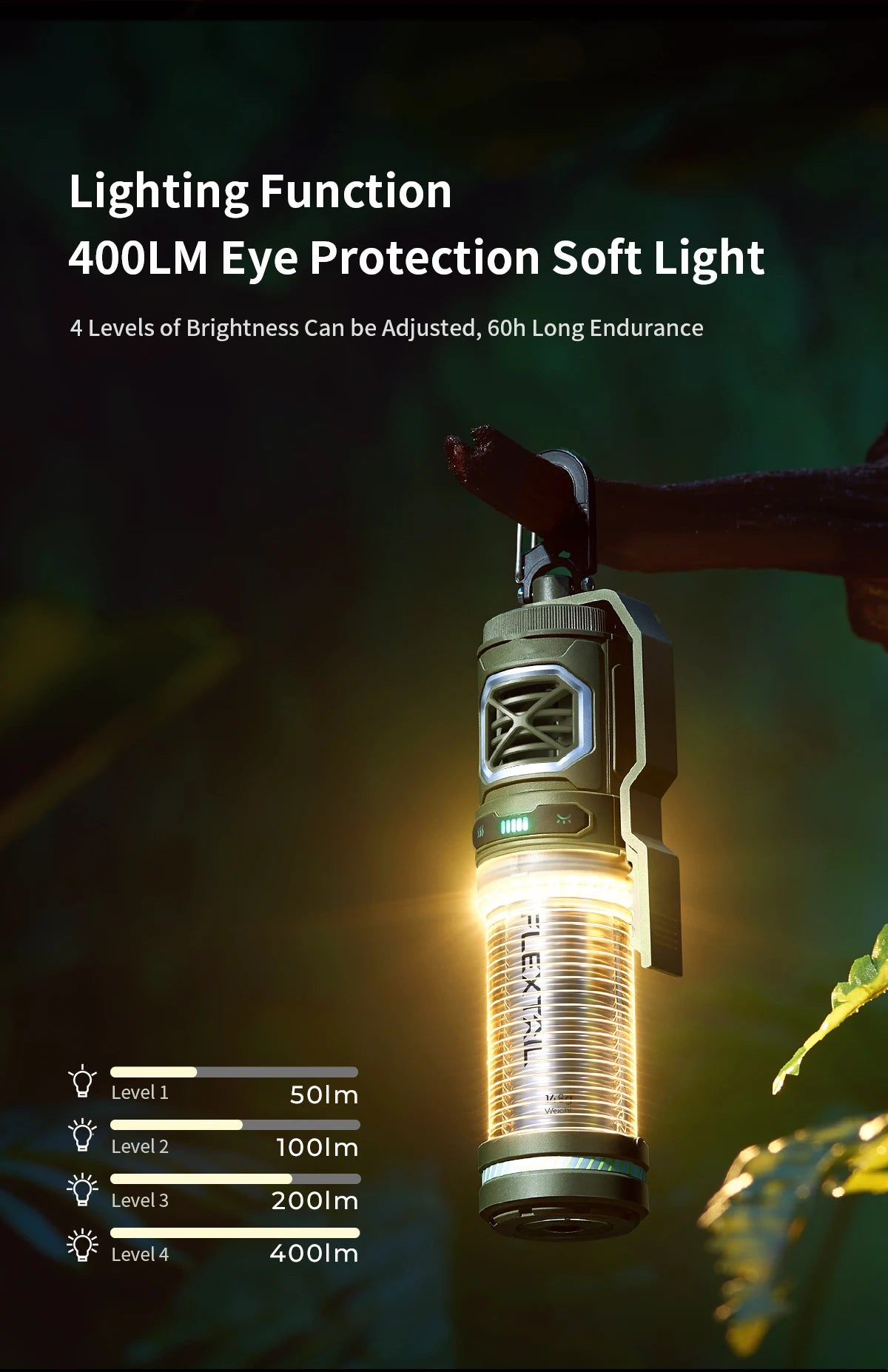 Flextailgear Tiny Repel – Mosquito Repellent & Camping Lamp