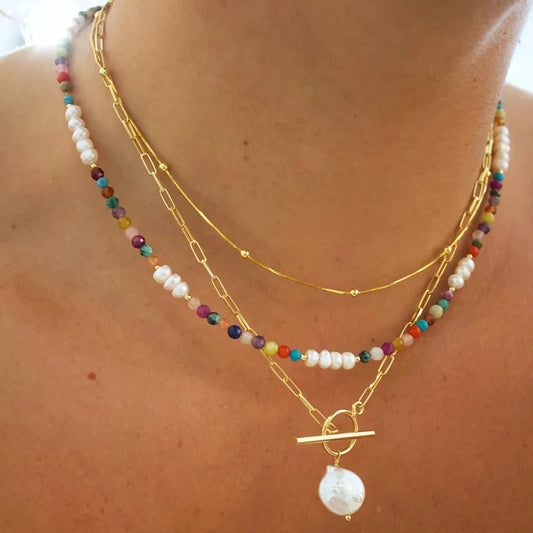 Bohemian Multilayer Beaded Necklace