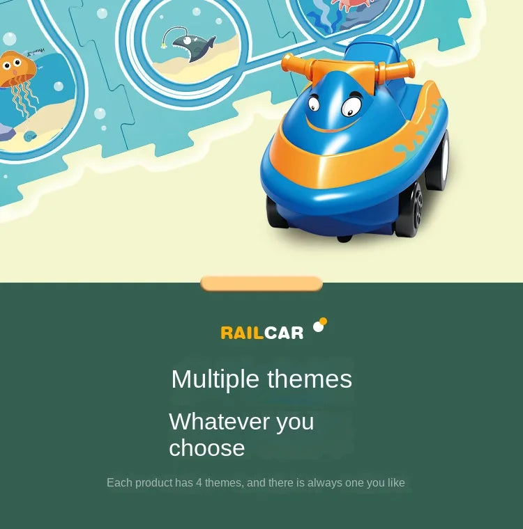 Children’s DIY Electric Railroad Car – Fun Assembly Toy