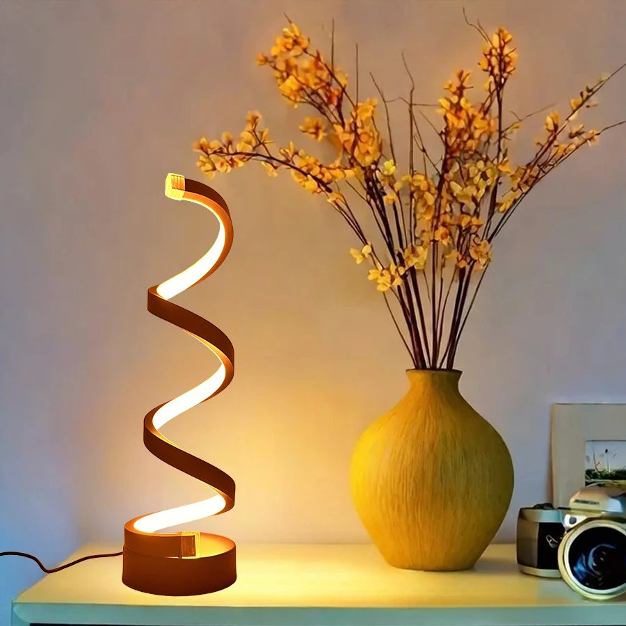 Touch Control Spiral Bedside Lamp