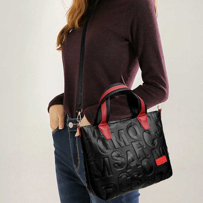 Embossed PU Shoulder Bag