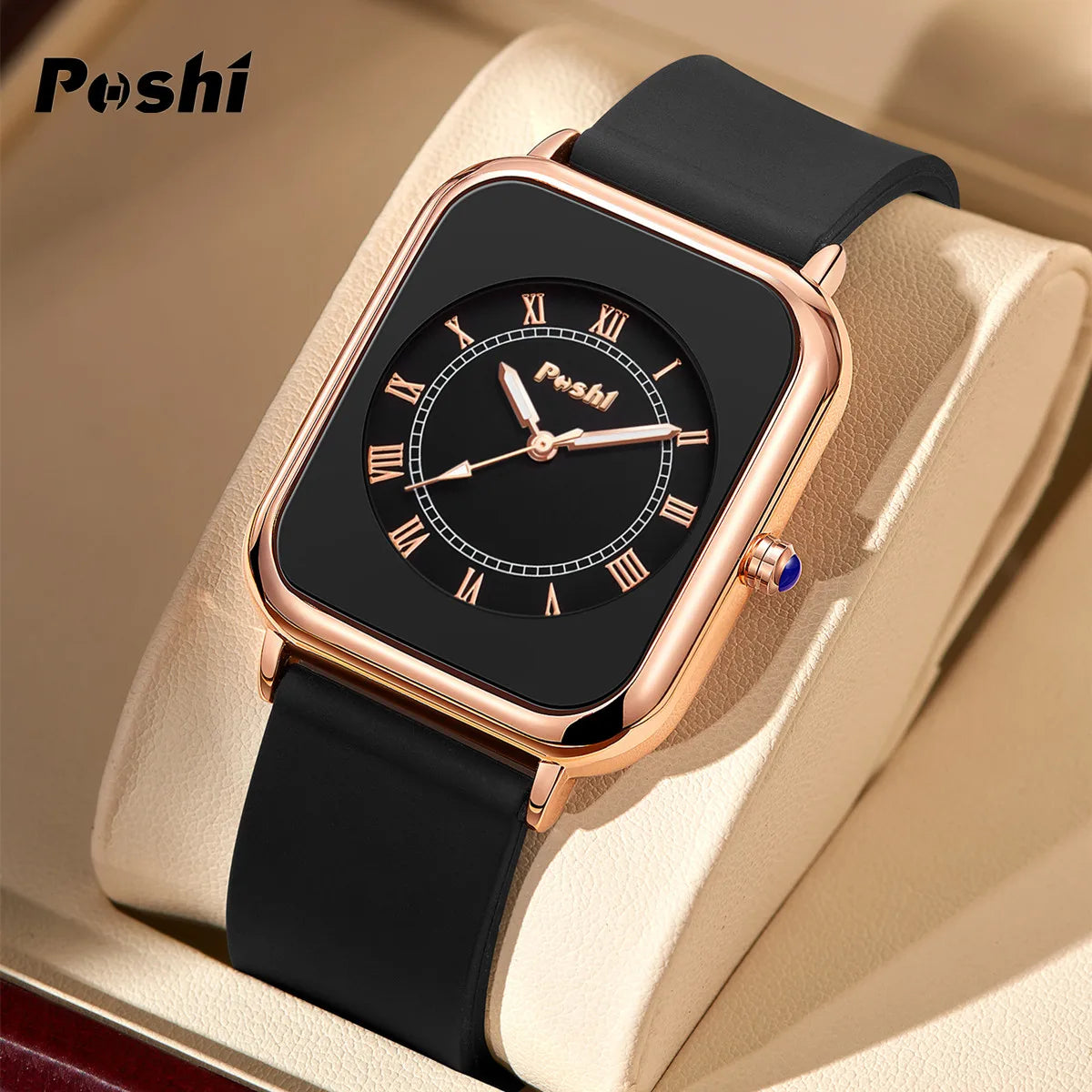POSHI Fashion Women's Silicone Quartz Watch