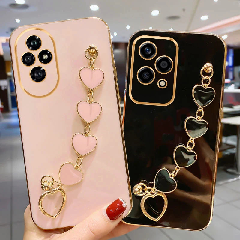 Realme 12/13 Pro Plus Heart Bracelet Case