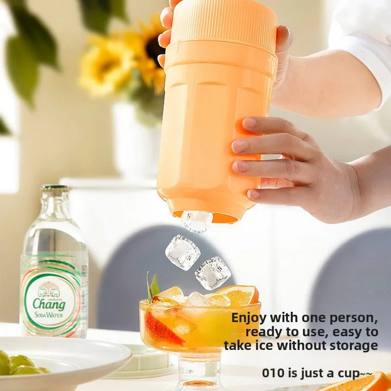 in-1 Rotating Silicone Ice Cube & Popsicle Mold with Lid