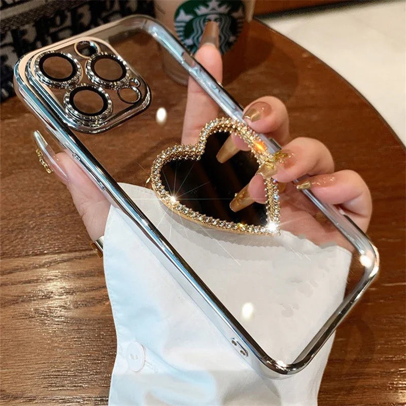 Luxury Glitter Diamond Mirror Cover – OPPO Reno