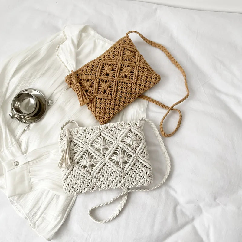 Straw Woven Crossbody Bag
