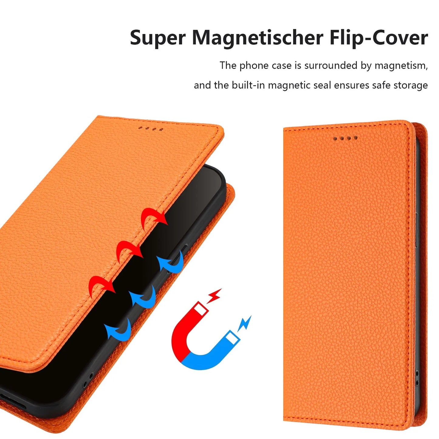 Flip Leather Wallet Cover – iPhone