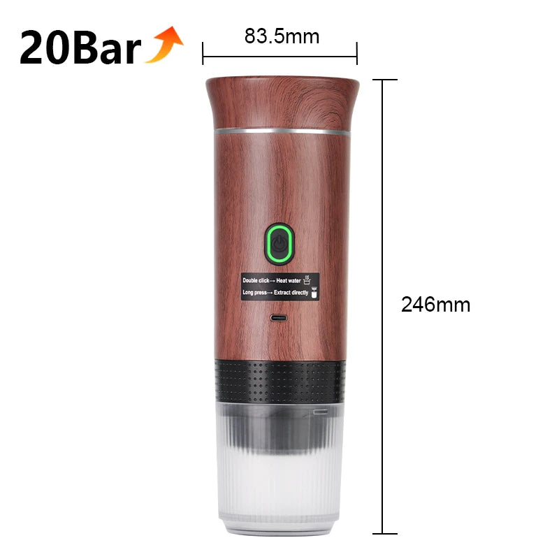 Compact Wireless Coffee Maker – Travel & Home Use