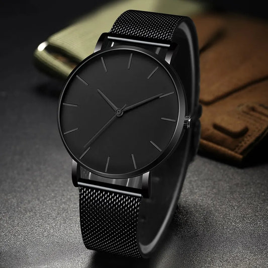 Men's Ultra Thin Mesh Quartz Watch