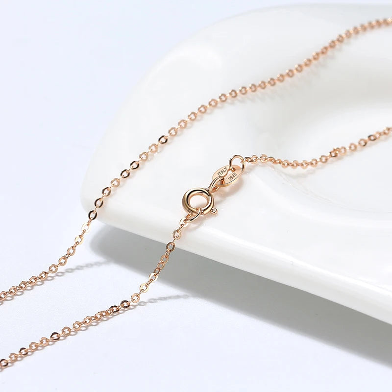Champagne Gold Plated 925 Silver Necklace
