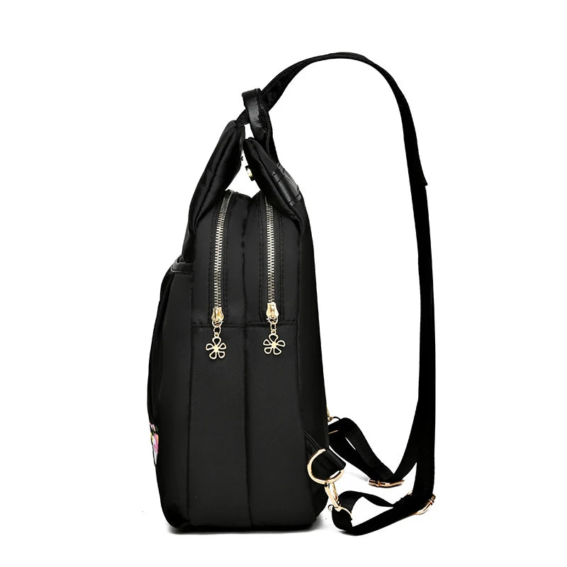 Waterproof Oxford Embroidered Backpack