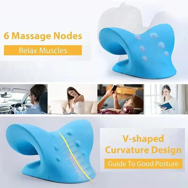 Vertebra Corrector & Acupressure Massager for Neck Support