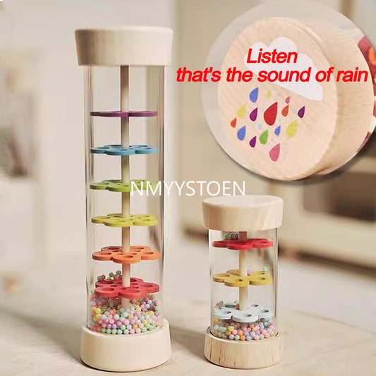 Baby Wooden Rainmaker Toy – Soothing Rain Sound