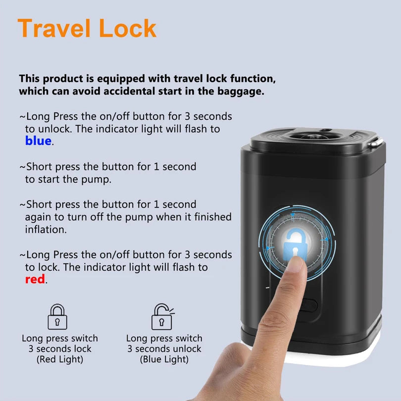 Wireless Air Pump – Portable Outdoor Inflator & Deflator