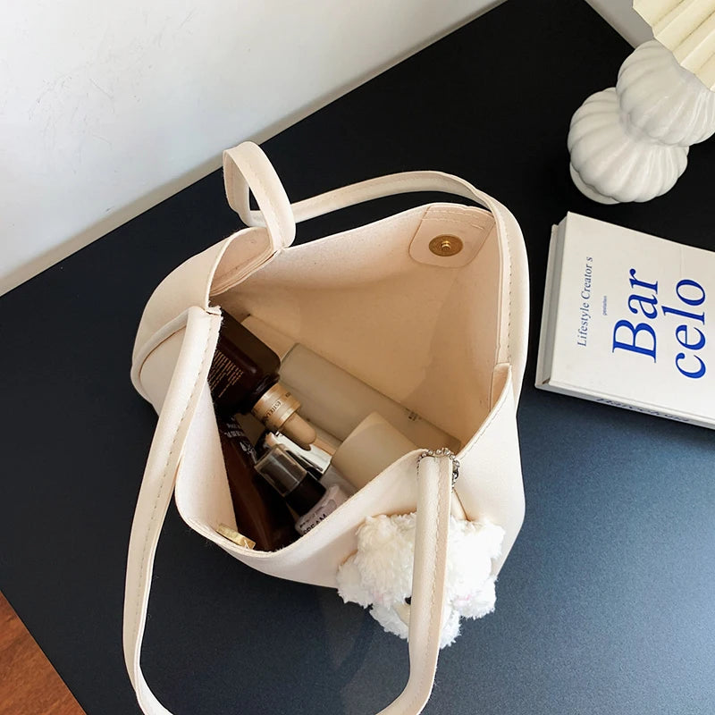 Bear Pendant Shoulder Bag