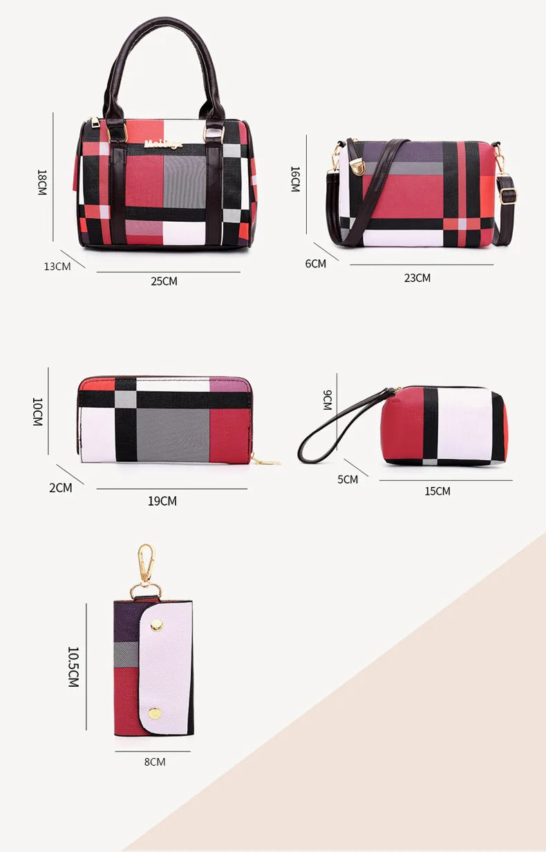 6-Piece Fashion Tote Set