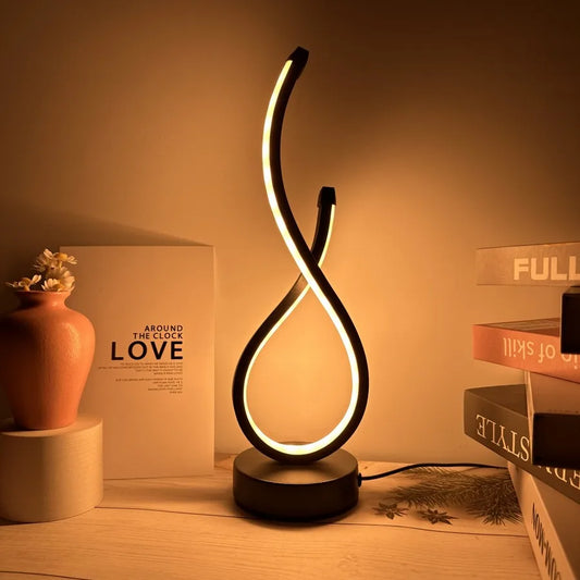Spiral LED Night Lamp – 3 Colors