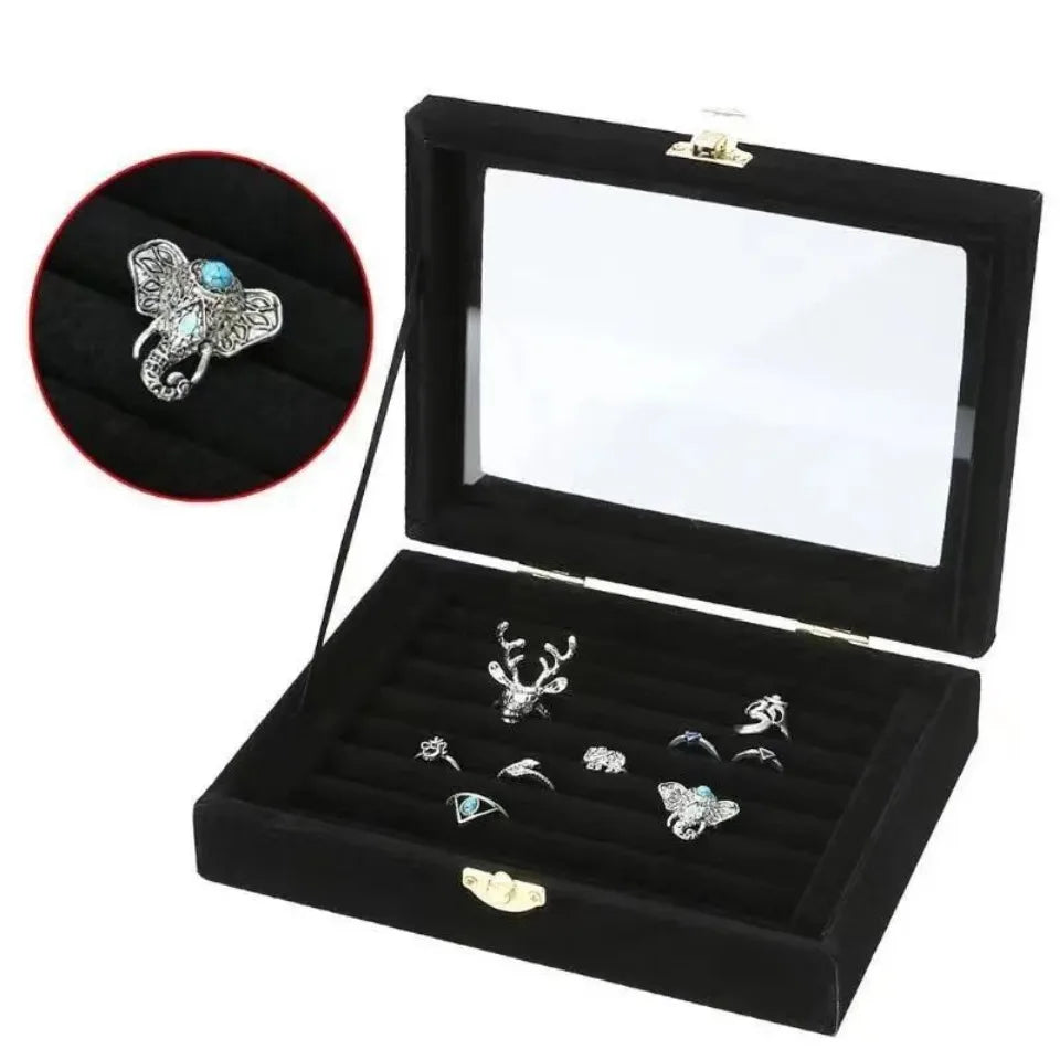 Velvet Box for Storing and Displaying Rings”