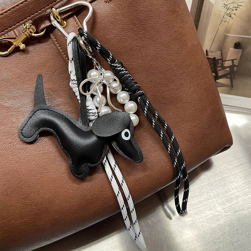 LeLeather Dachshund Keychain