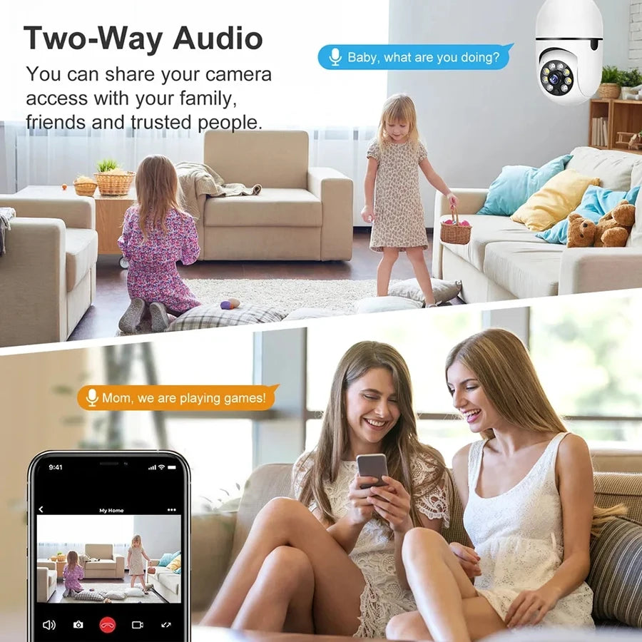 Smart WiFi Bulb Camera