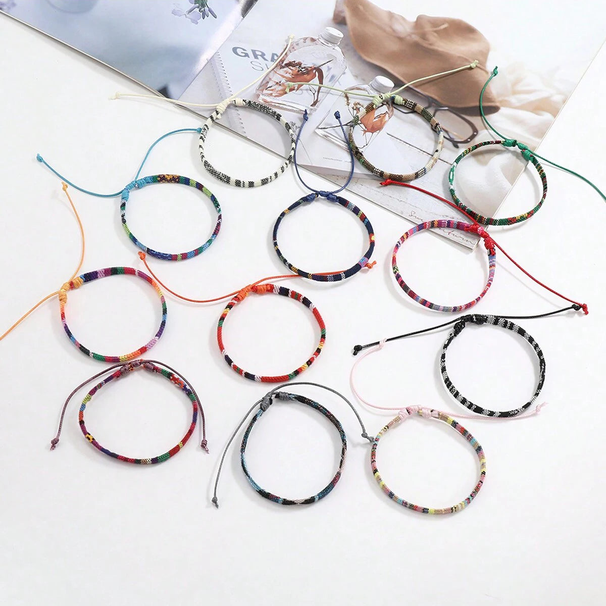 “12pcs Boho Surfer Bracelet Set”