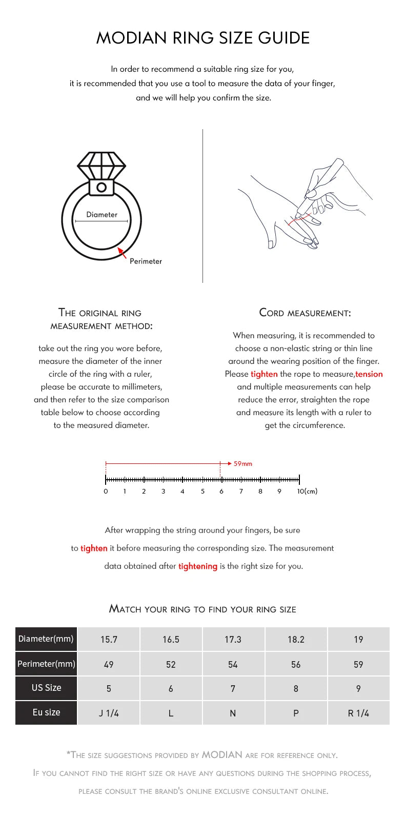 MODIAN 925 Silver Oval Zircon Ring