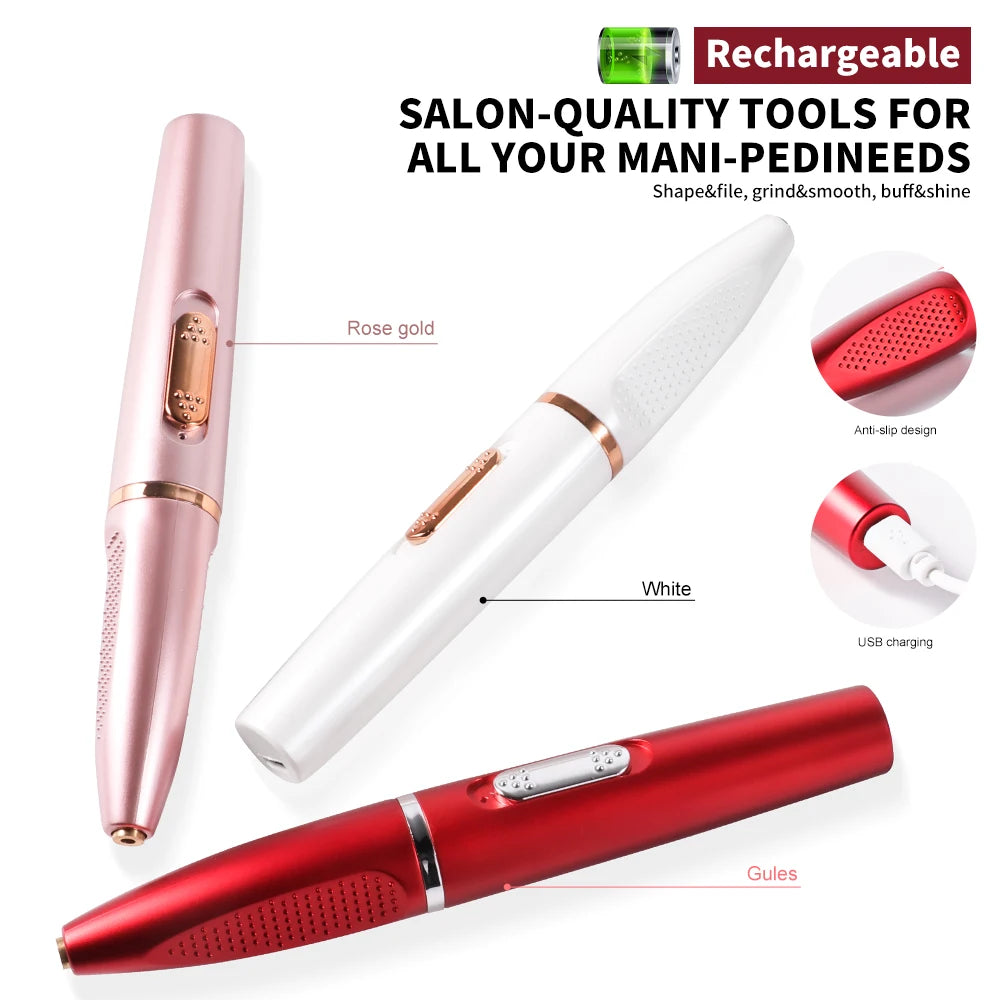 Professional Electric Nail Drill – Rechargeable Manicure Kit