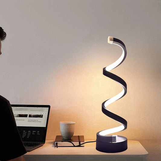Touch Control Spiral Bedside Lamp