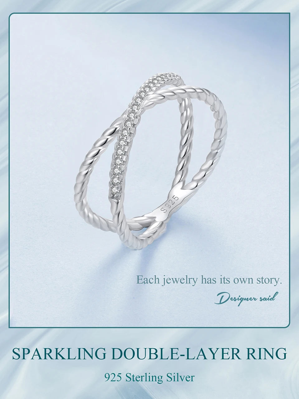 Gold-Plated Ring with Zircon Stones”