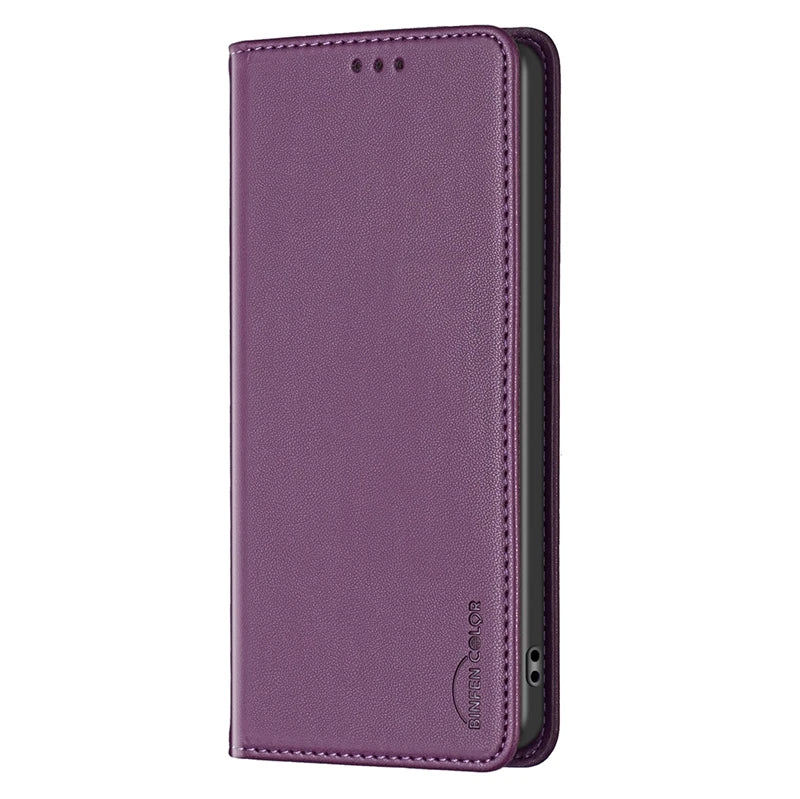 Luxury Magnetic Leather Wallet Cover – OPPO
