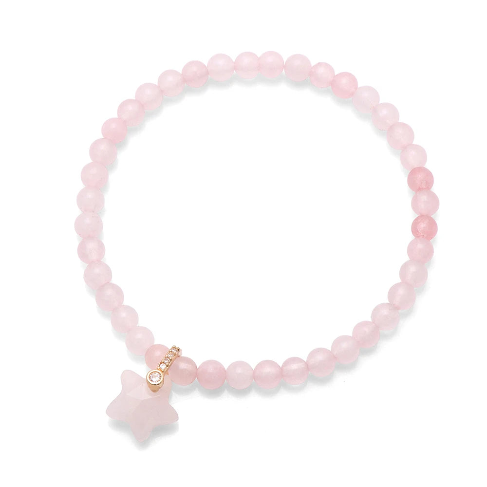 4mm Labradorite & Stone Beads Bracelet”