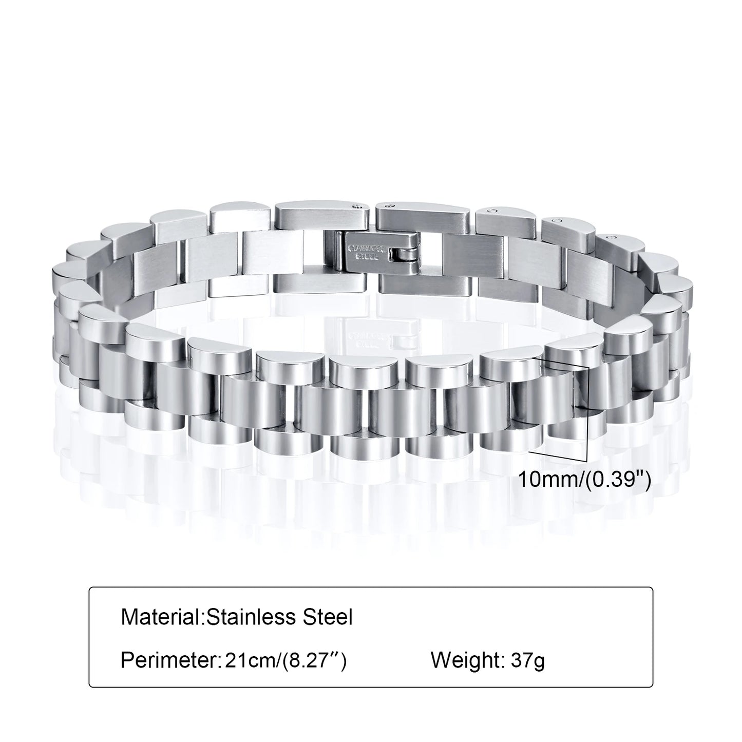 “Vnox Stainless Steel Link Bracelety