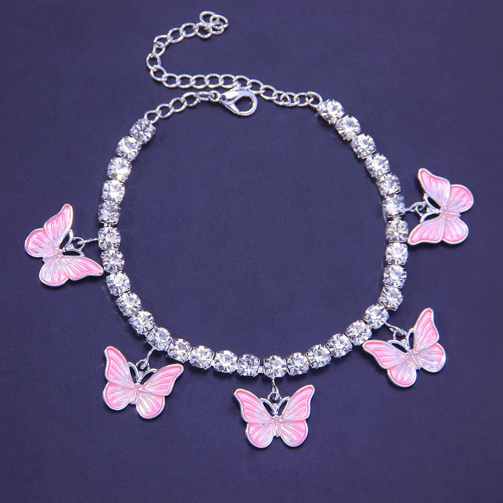 Luxury Rhinestone Chain Anklet for Women