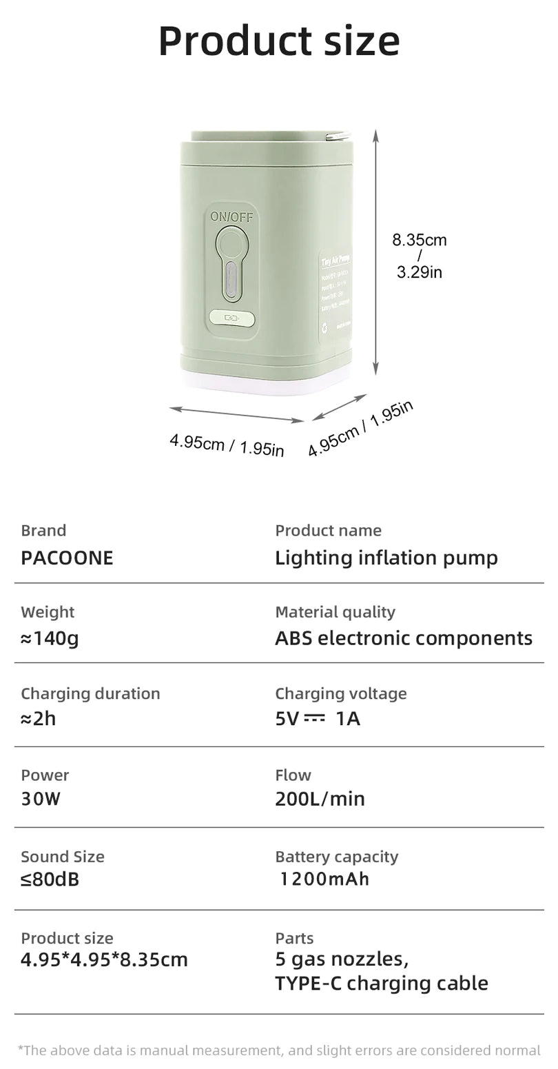 Wireless Air Pump – Portable Outdoor Inflator & Deflator