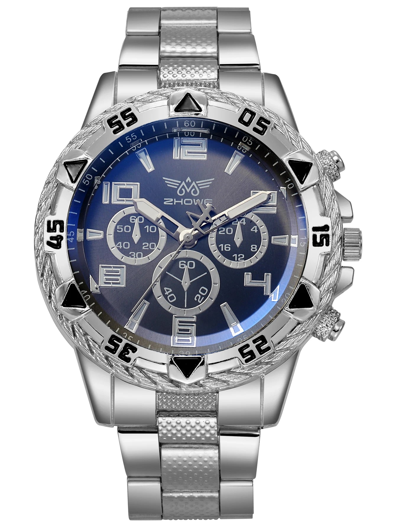 Luxury Men's Watch, Full Steel, Business Sport.