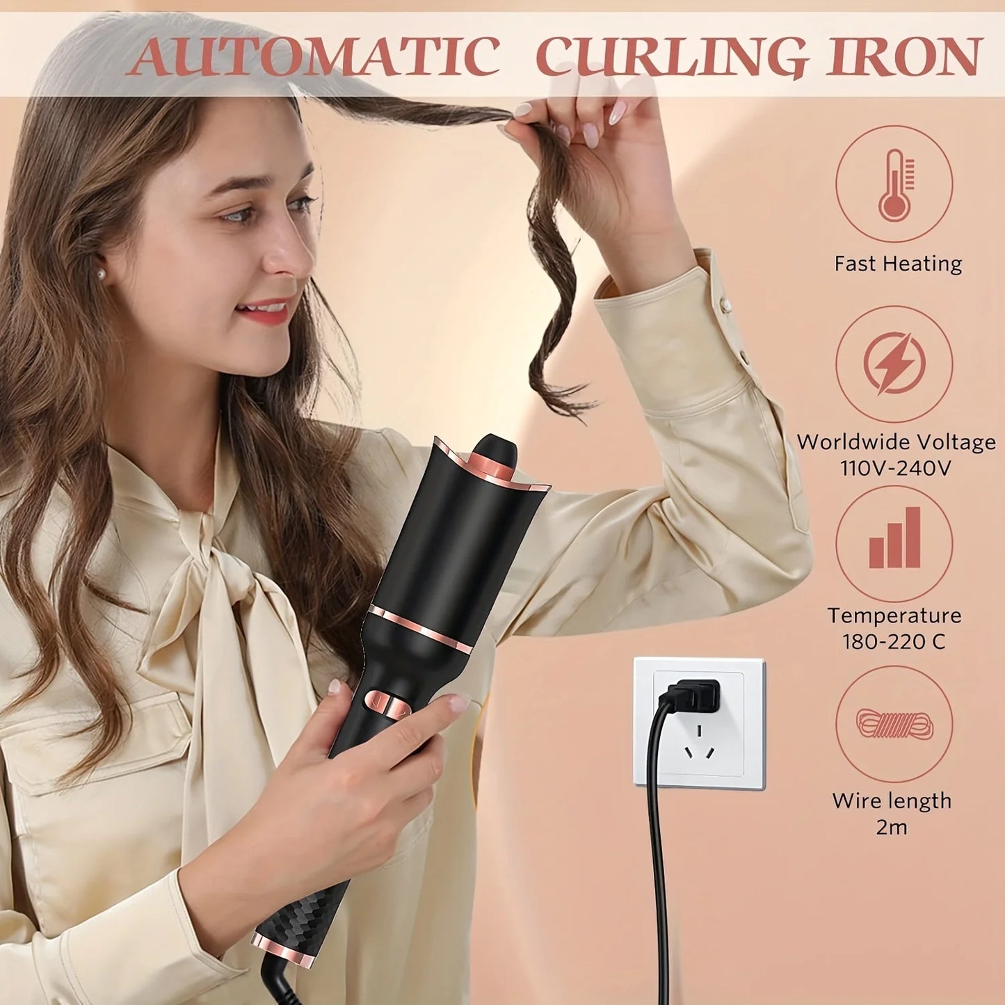 Automatic Hair Curler – Ceramic Rotating Curling Iron